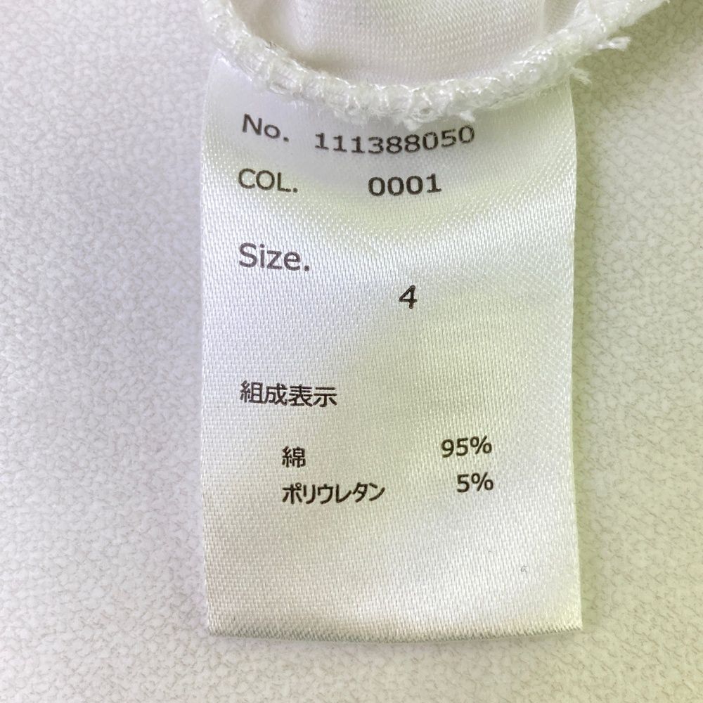 サイズ：4 MUTA MARINE ムータマリン × DANCE WITH DRAGON ロゴプリント 半袖Tシャツ  ホワイト系 [240101471522] ゴルフウェア レディース ストスト サイズ：4 MUTA MARINE ムータマリン × DANCE WITH DRAGON ロゴ