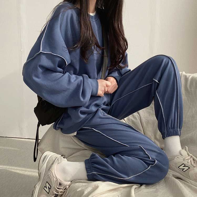 新品 セットアップ ロングパンツ トレーナー ナイトウェア