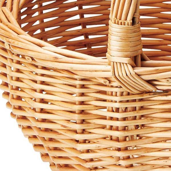 アジアンバスケット 柳持ち手 レトロかご インテリア 小物入れ