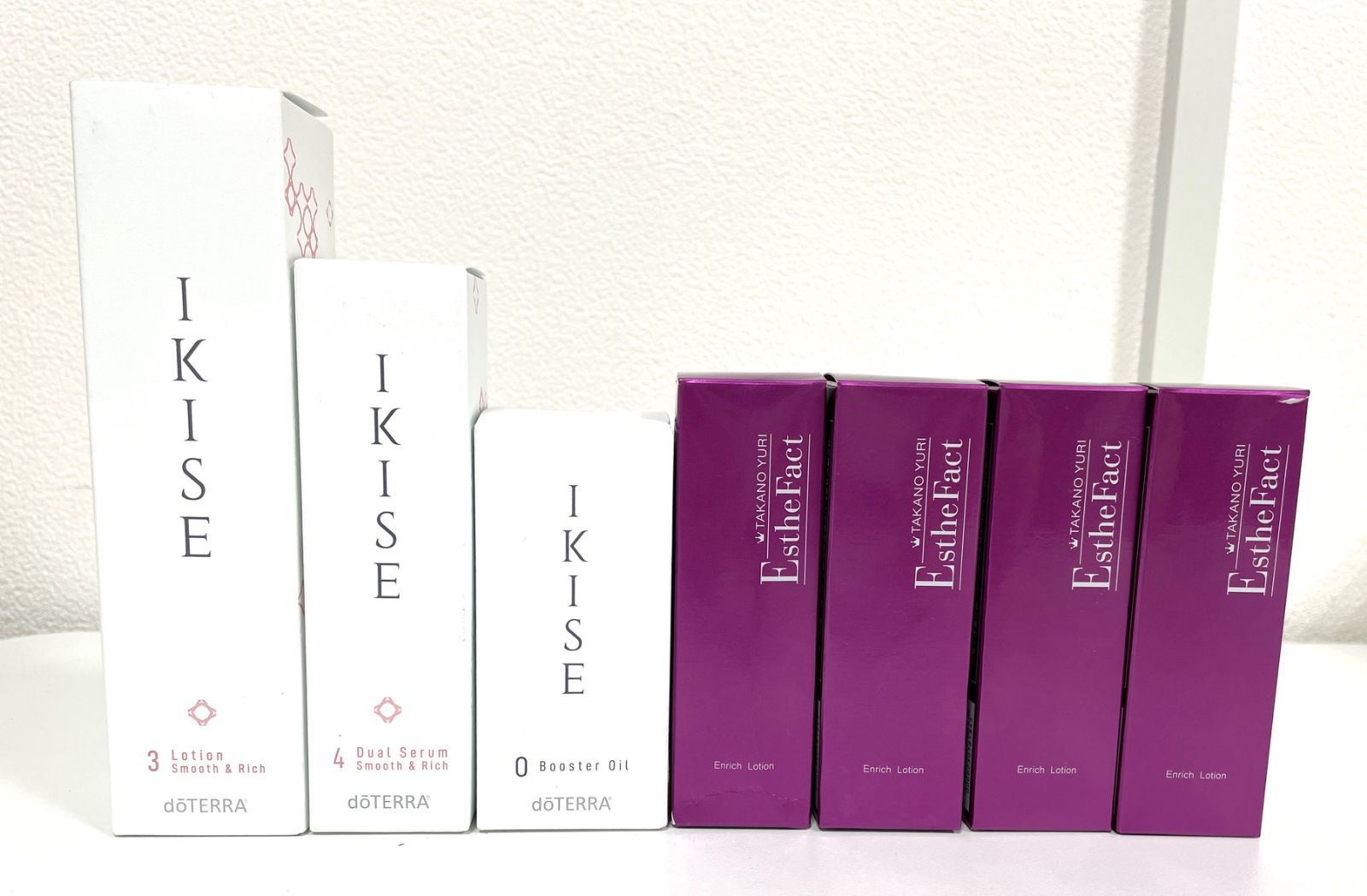 L40526 バラ売り不可 お買得 化粧品 おまとめ 7点セット dōTERRA ドテラ 粋精 IKISE ローション デュアル セラム スムーズ ＆ リッチ ブースターオイル たかの友梨 ステファクトエンリッチローション ♥品 経年保管品