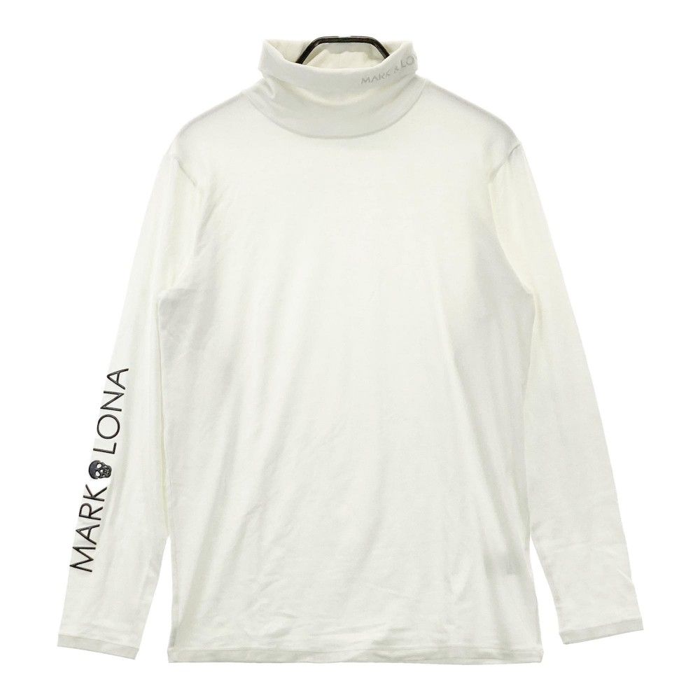 サイズ：S MARK&LONA マークアンドロナ  ハイネック 長袖 インナーTシャツ スカル  ホワイト系 [240101473955] ゴルフウェア レディース ストスト サイズ：LXL MARK&LONA マークアンドロナ ハイネック長袖