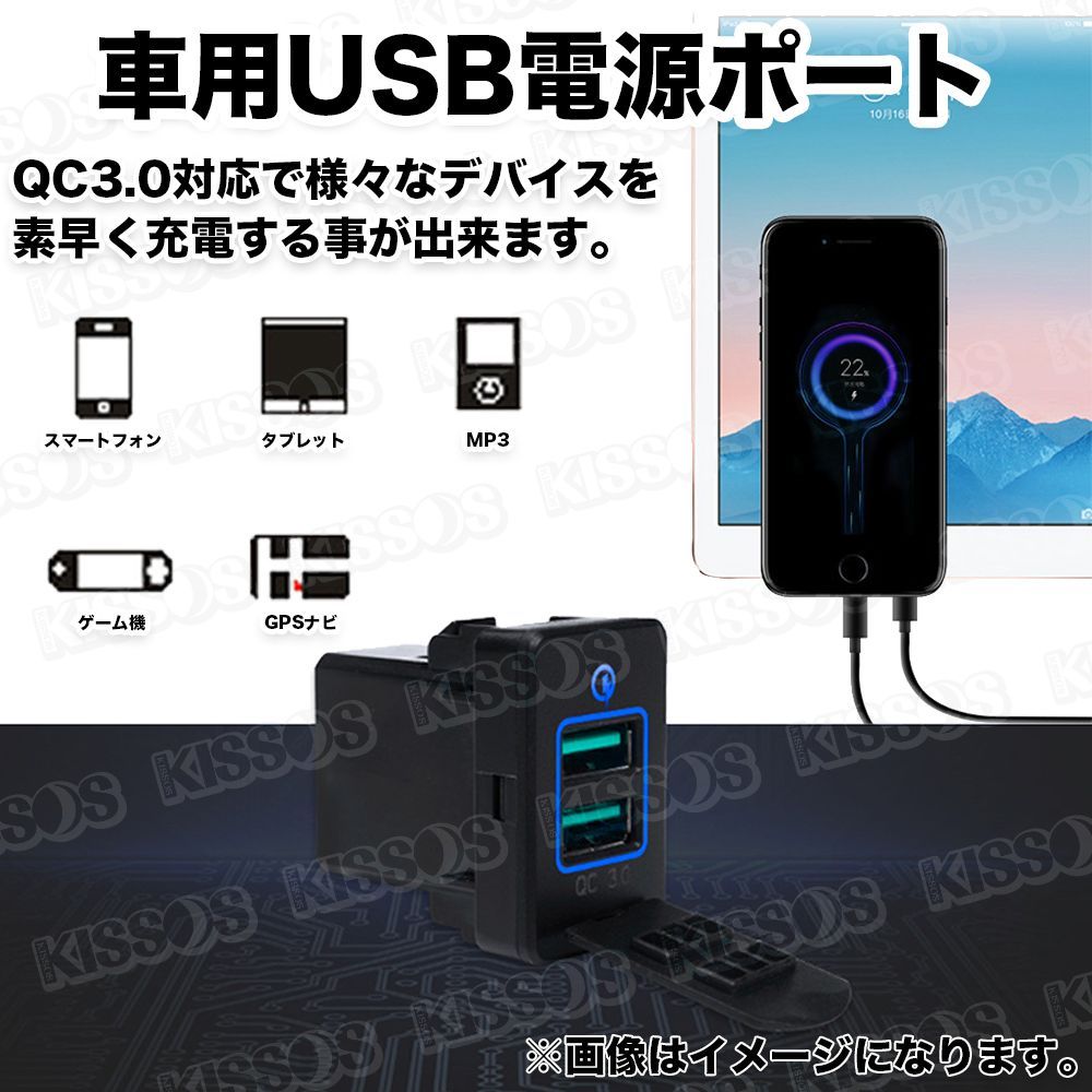 トヨタ USB電源 USBポート 2ポート搭載 スイッチホール パネル