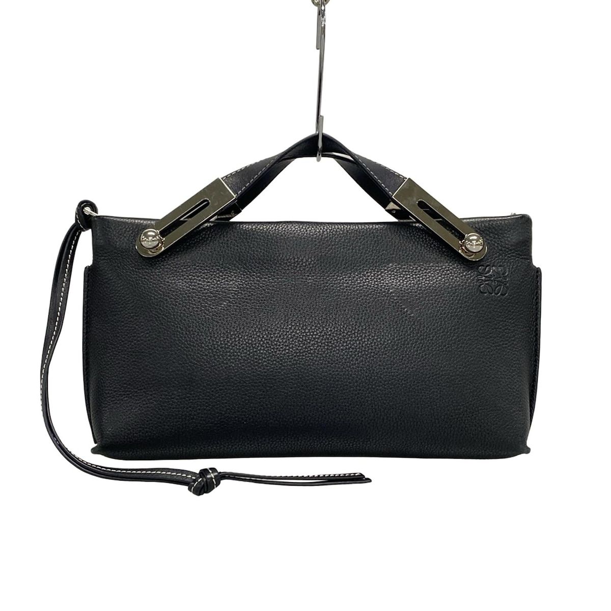 LOEWE 黒 レザー エナメル　ハンドバッグ 楽天市場】LOEWE ロエベ エナメルアナグラム ミニ ハンドバッグ