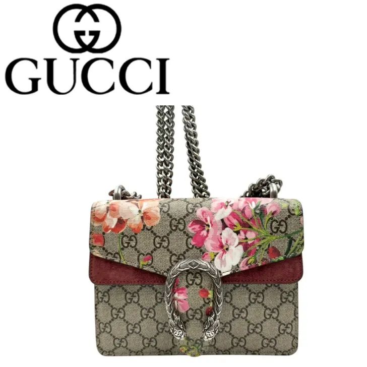 中古美品】GUCCI グッチ GGブルームス ディオニュソス チェーンバッグ 