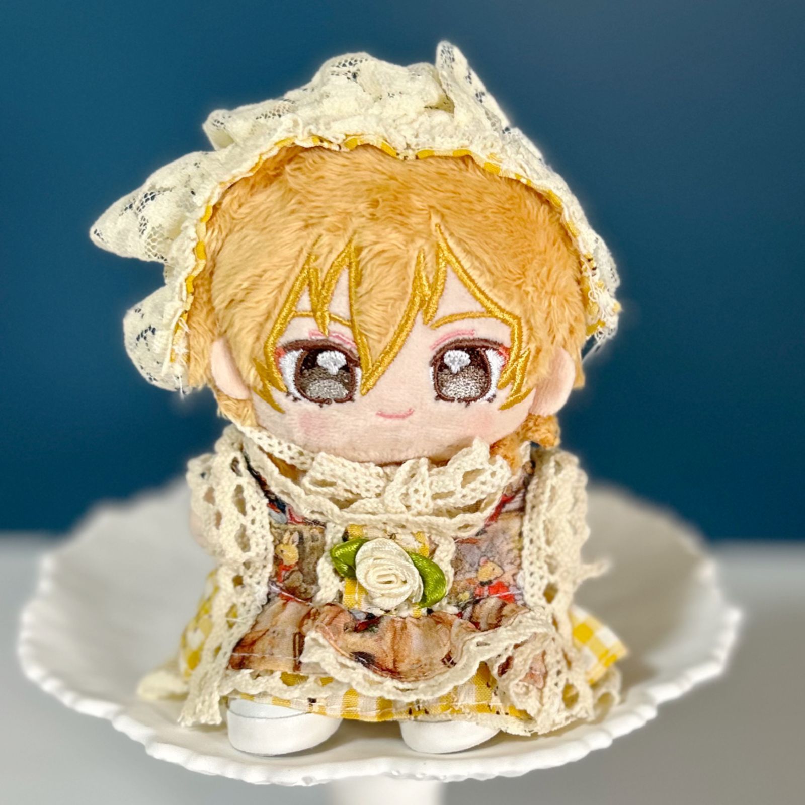 12cm ぬいぐるみ　着せ替え　黄色 Amazon.co.jp: 【ぬい服】ぬいぐるみ用ドレス & ヘッドドレス