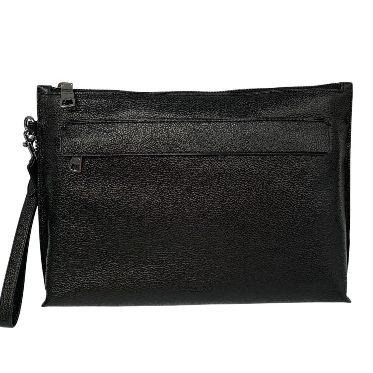 ♪0913 コーチ クラッチバッグ レザー セカンドバッグ F28614 ブラック  