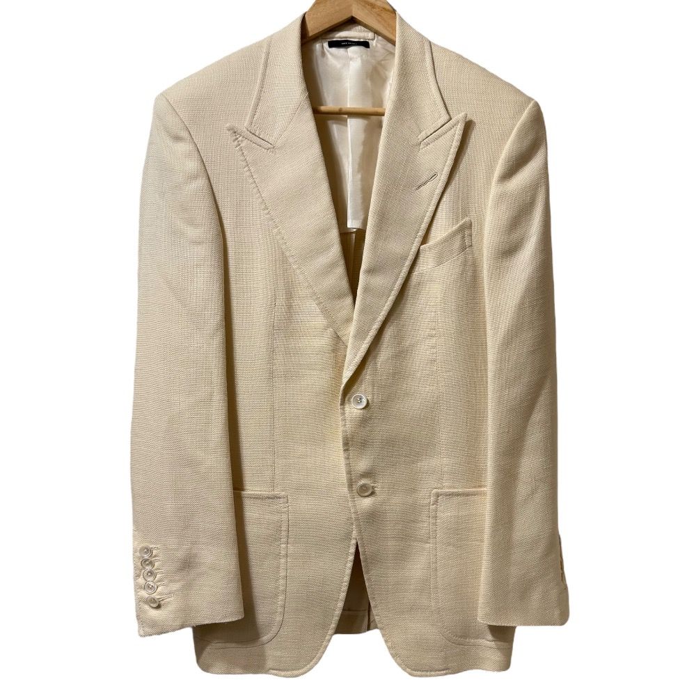 美品 TOM FORD トムフォード シルク×モヘア シングル テーラード 