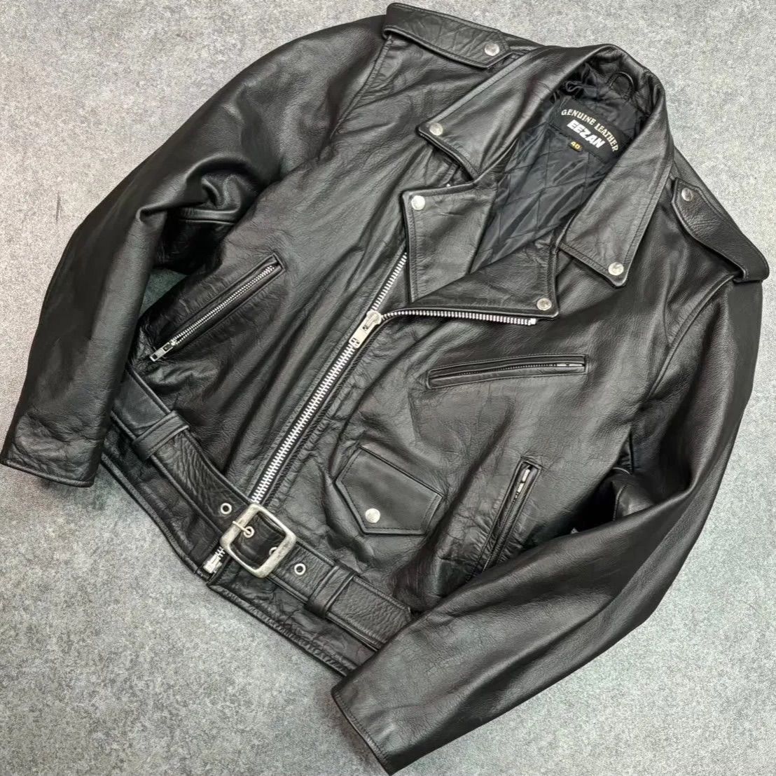 EEZAN イーザン 本革 ダブルライダースジャケット レザー