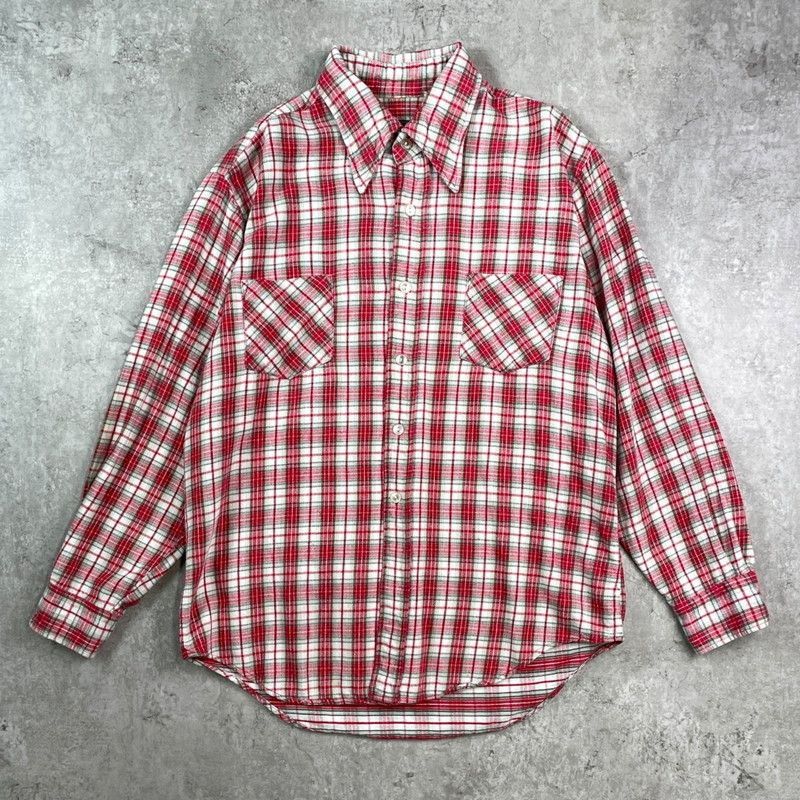 70年代 Veneto by Seaton チェック ネルシャツ メンズL