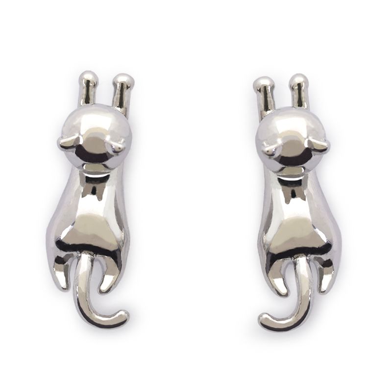 ピアス ねこ 猫 にゃんこ 金属アレルギー つけっぱなし メタル