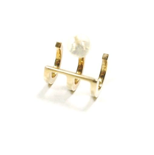 Hirotaka ヒロタカ Manhattan Earring K10 YG MH10KME GOLD ピアス イヤリング g23479