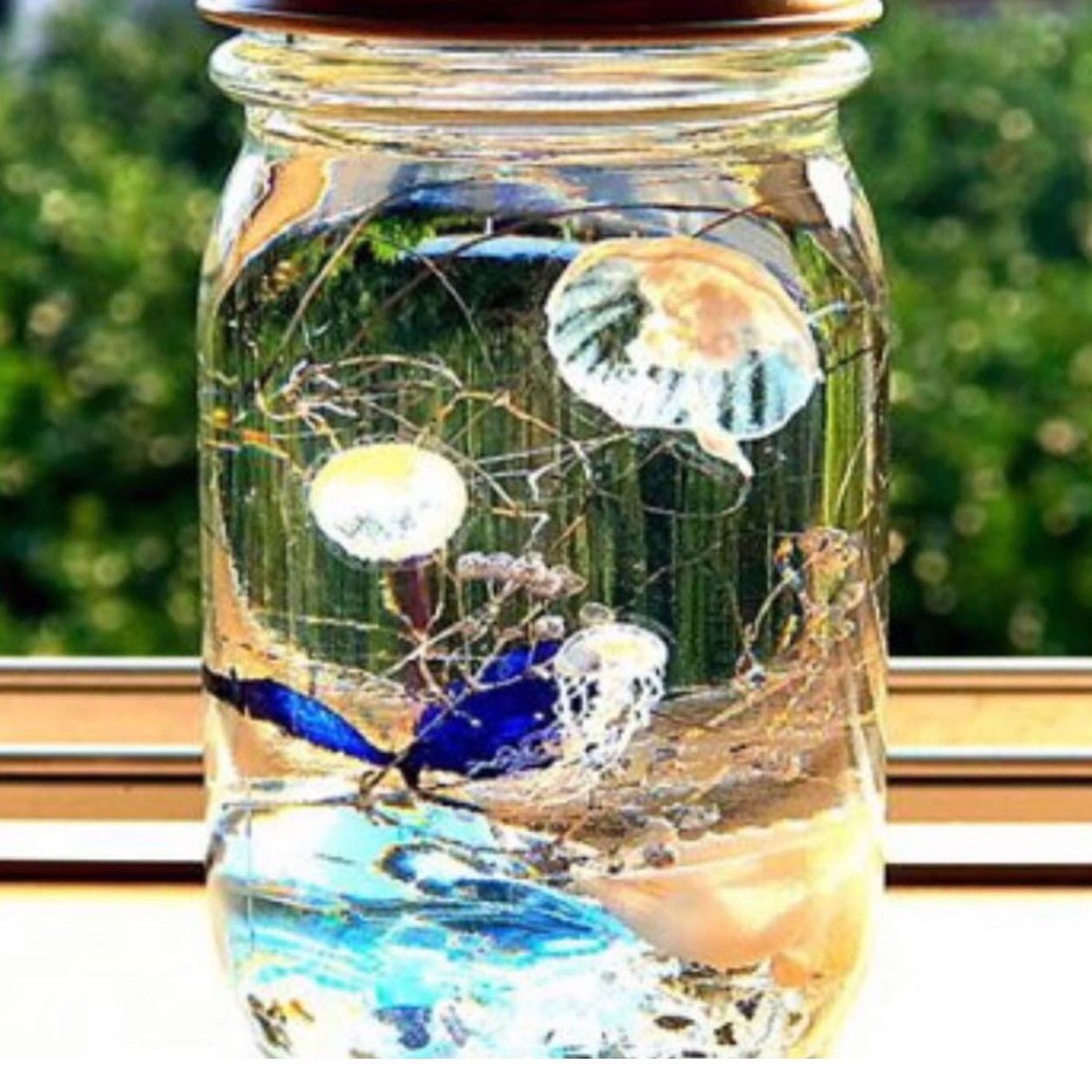 お魚ハーバリウム 自宅作成キット 夏休みの工作やおうちの水槽が