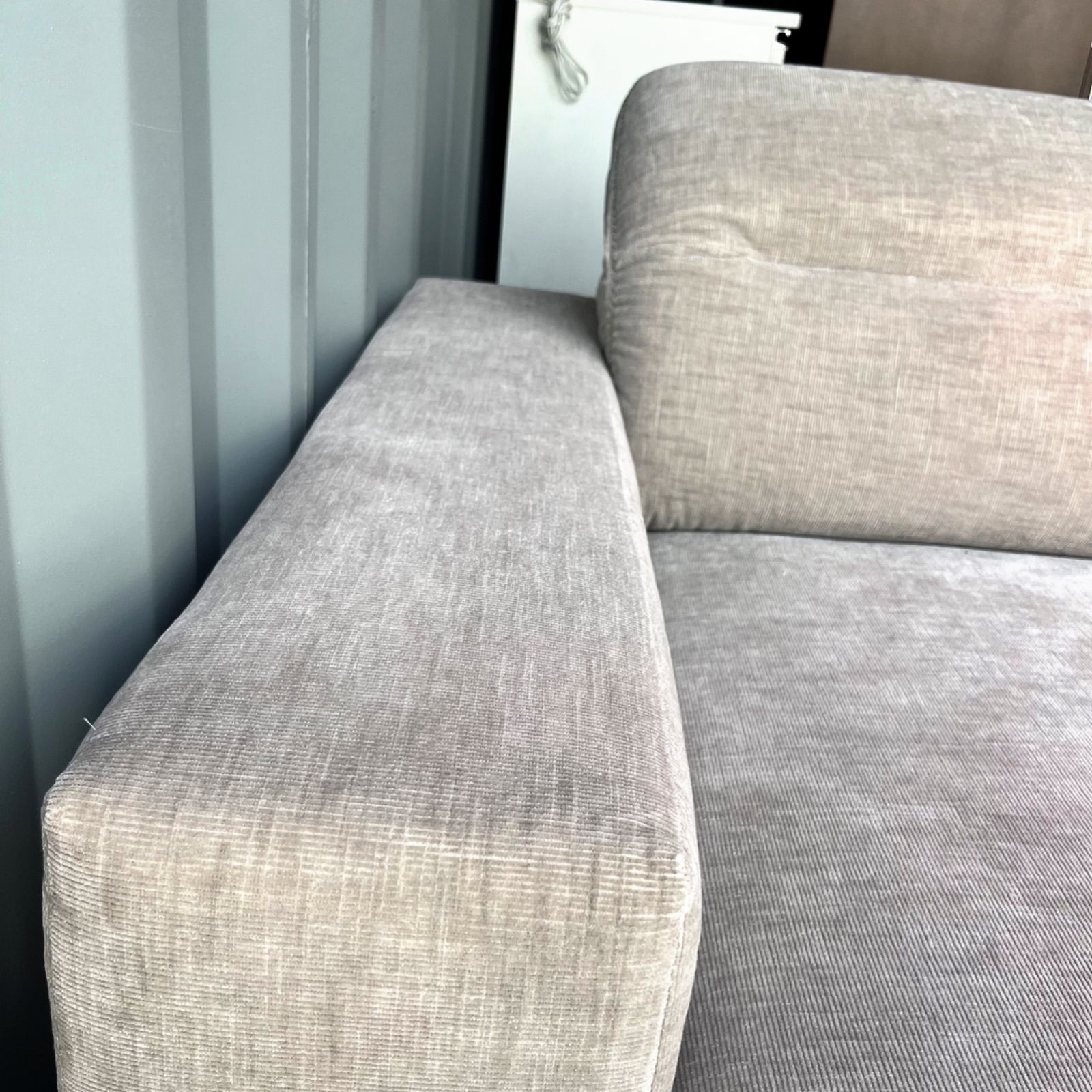 取付無料！ボーコンセプト ハンプトン 右アームファブリックカウチ