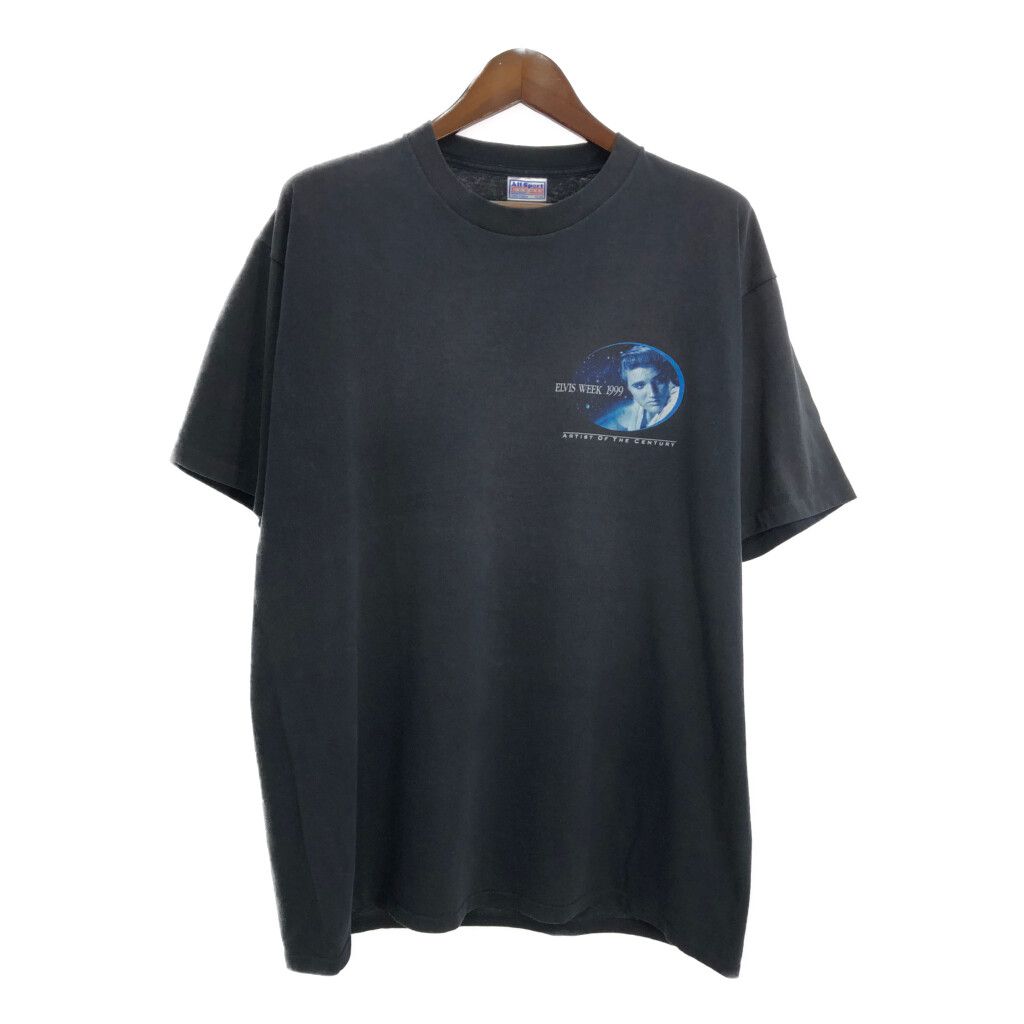 90年代 All Sports オールスポーツ Elvis Presley エルヴィス プレスリー ELVIS WEEK 1999 半袖Ｔシャツ メンズ XL 古着 U0481