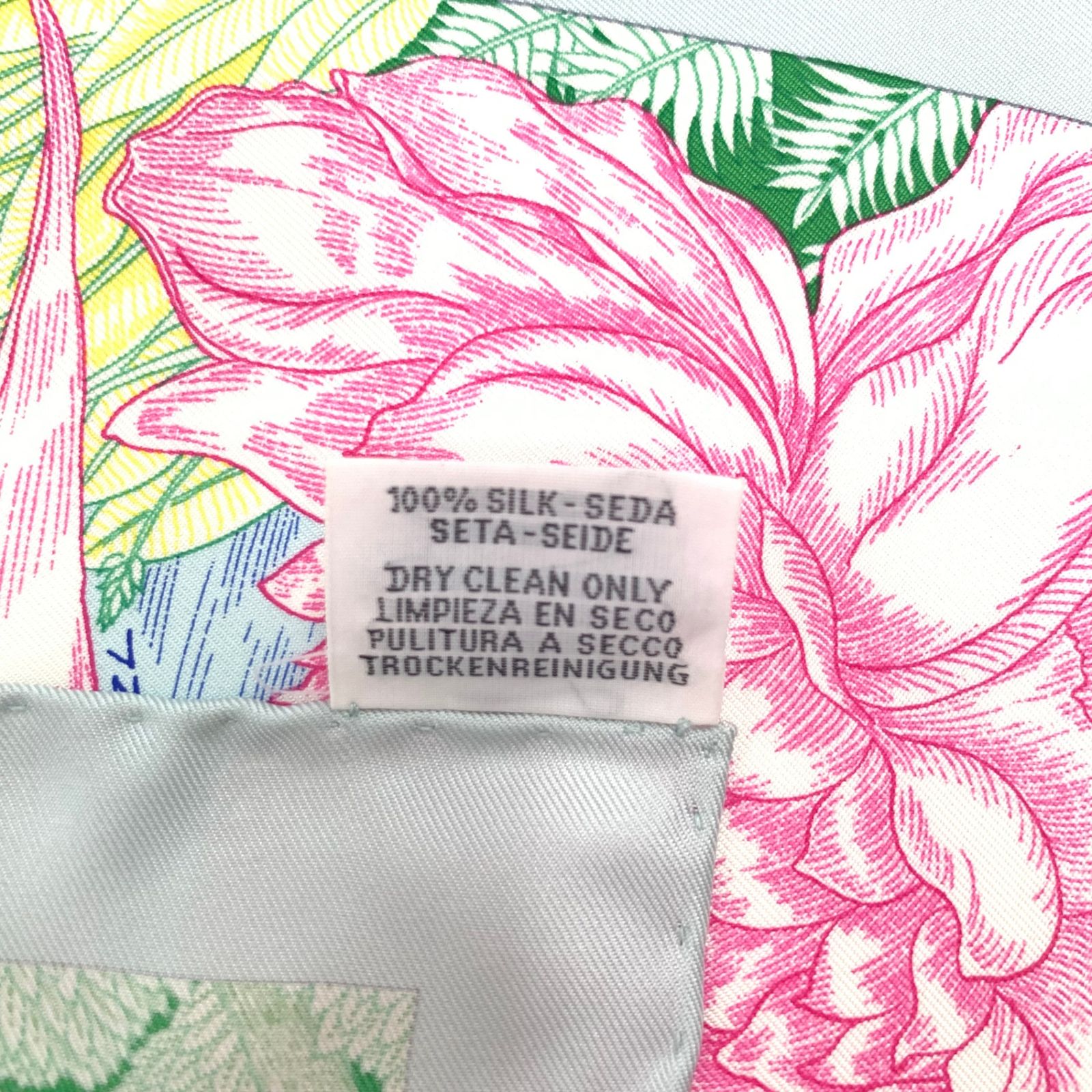 未使用級 HERMES エルメス カレ90 Faubourg Tropical フォーブル 