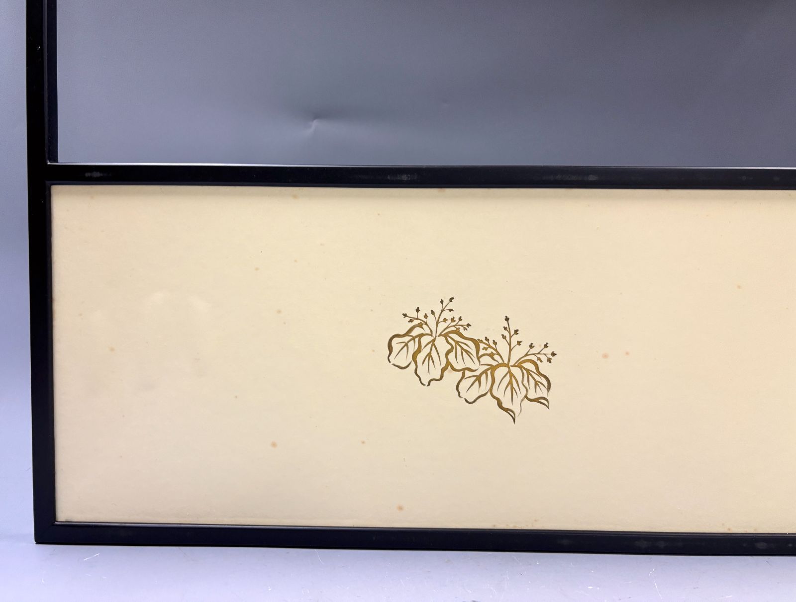 絵　お茶道具　屏風 茶道具 風炉先屏風 1尺8寸 風炉先 上透 裏白角縁 茶道 茶室 茶会