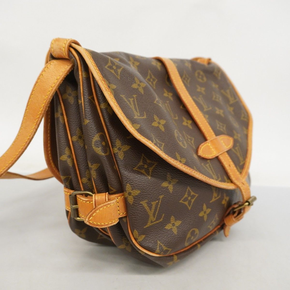 5ie6006-h】ルイヴィトン ショルダーバッグ モノグラム ソミュール30  
