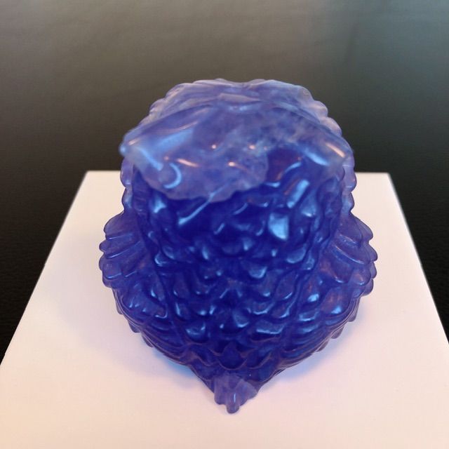 縁起物】フローライトふくろう置物 購入 縁起物】☆フローライト