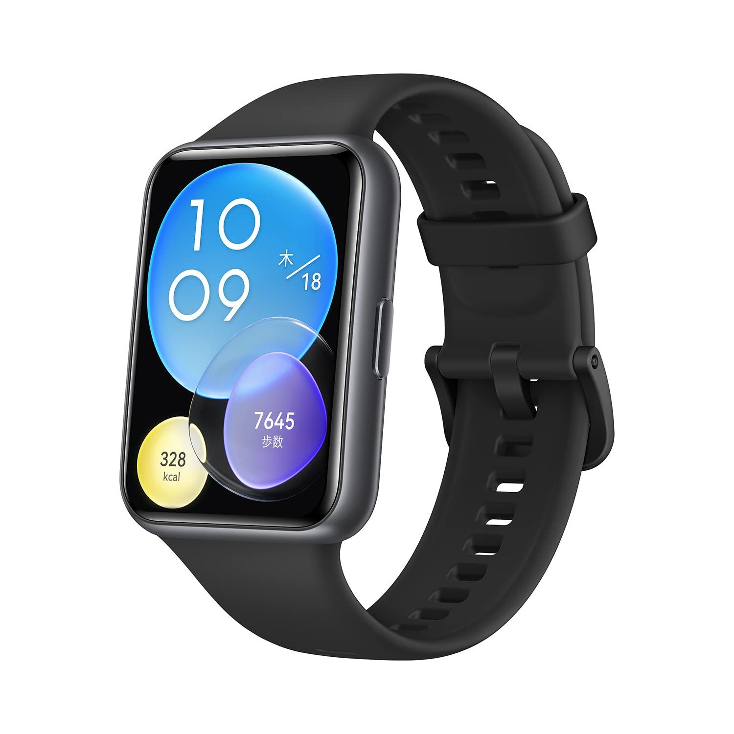HUAWEI WATCH FIT2 スマートウォッチ 心拍計 ミッドナイトブラック【日本正規代理店品】 [ミッドナイトブラック]