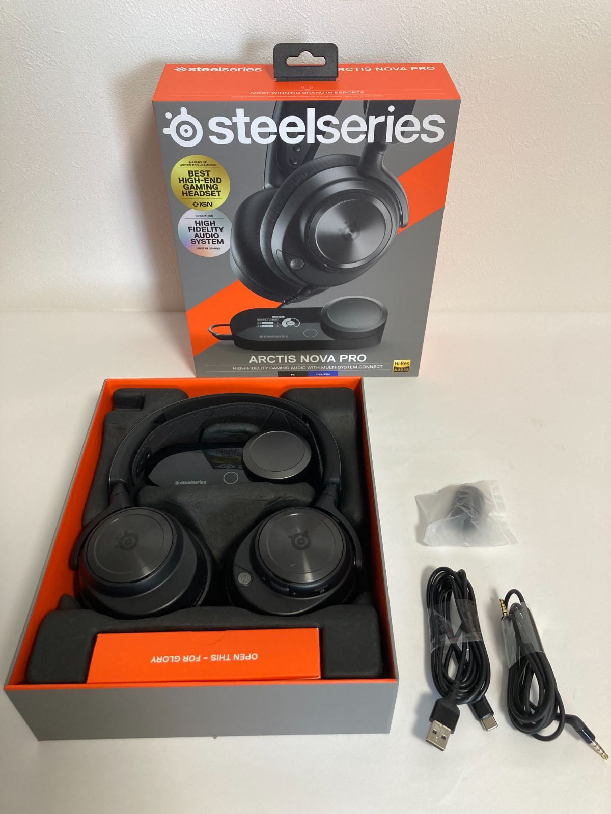 SteelSeries Arctis Nova Pro Wireless ゲーミングヘッドセット ヘッドホン