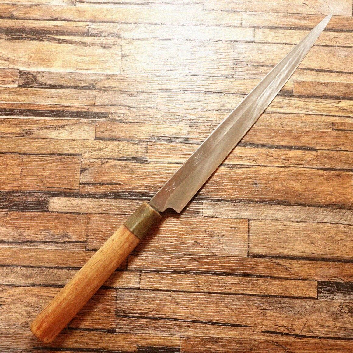 有次 柳刃包丁 研ぎ済 水牛柄 刺身包丁 特製 丁寧使用品 280mm