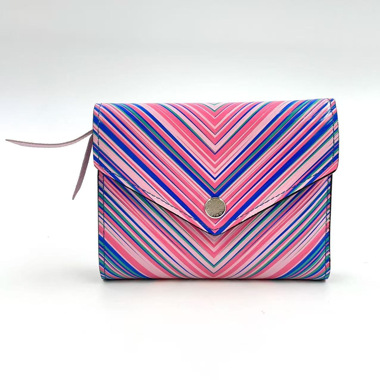 LOUIS VUITTON ポルトフォイユ ヴィクトリーヌ エピ トロピカル レザー マルチカラー 財布 シルバー M62476