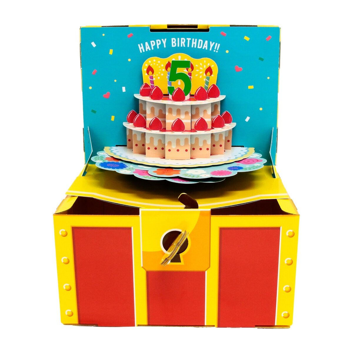 コストコ商品!giftool 宝箱 誕生日 ケーキ Mサイズ x 3 ct60709