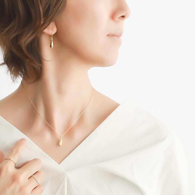 ゴールド ドロップ型チャーム ネックレス40cm♢ 楽天市場】【ドロップチャームネックレス】【ゴールド/シルバー