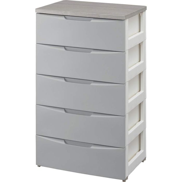 5営業日で発送 IRISOHYAMA アイリスオーヤマ デザインウッドトップチェスト DW-555 グレー