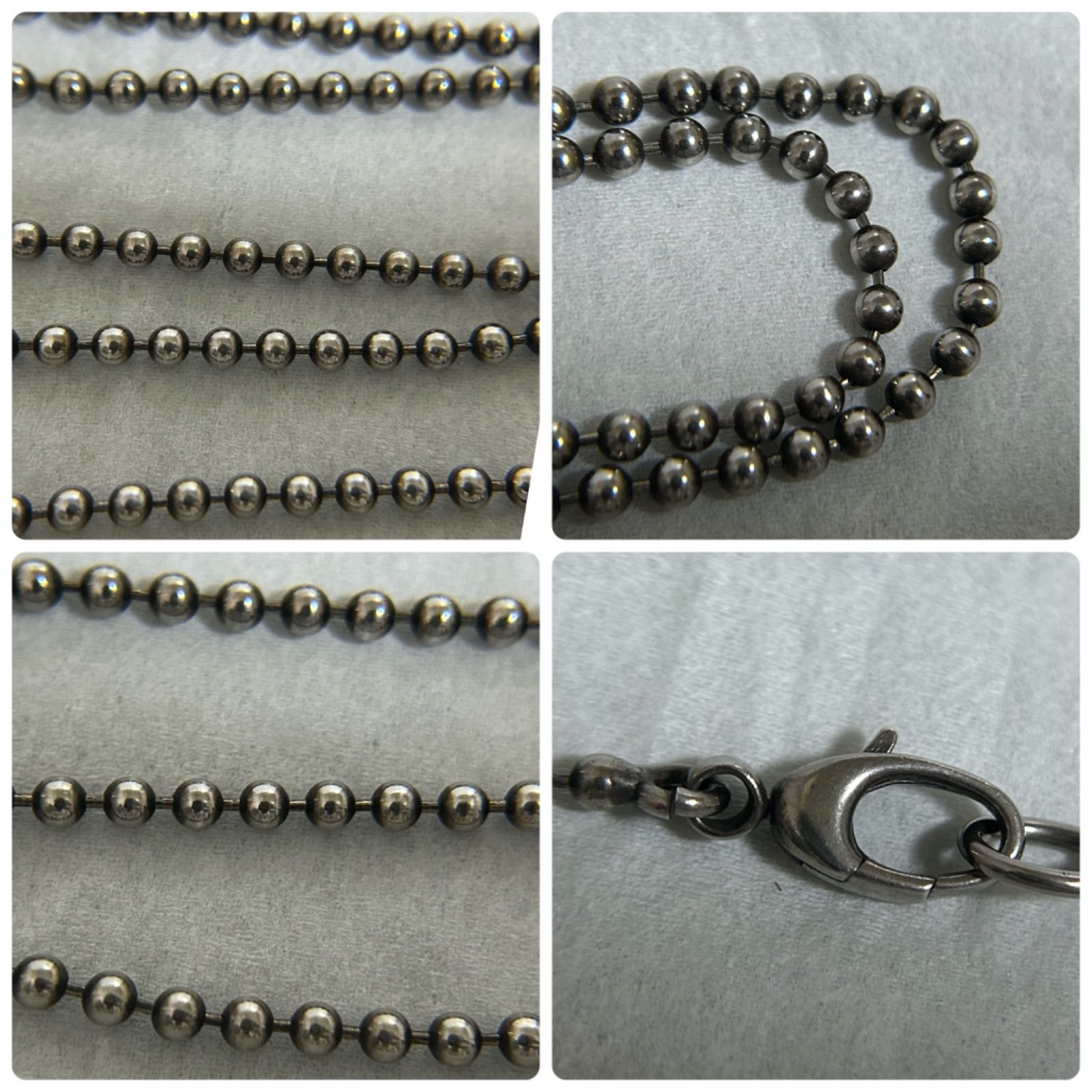 グッチ 希少 FIRENZE プレート ロング ボール Chain ネックレス AG925