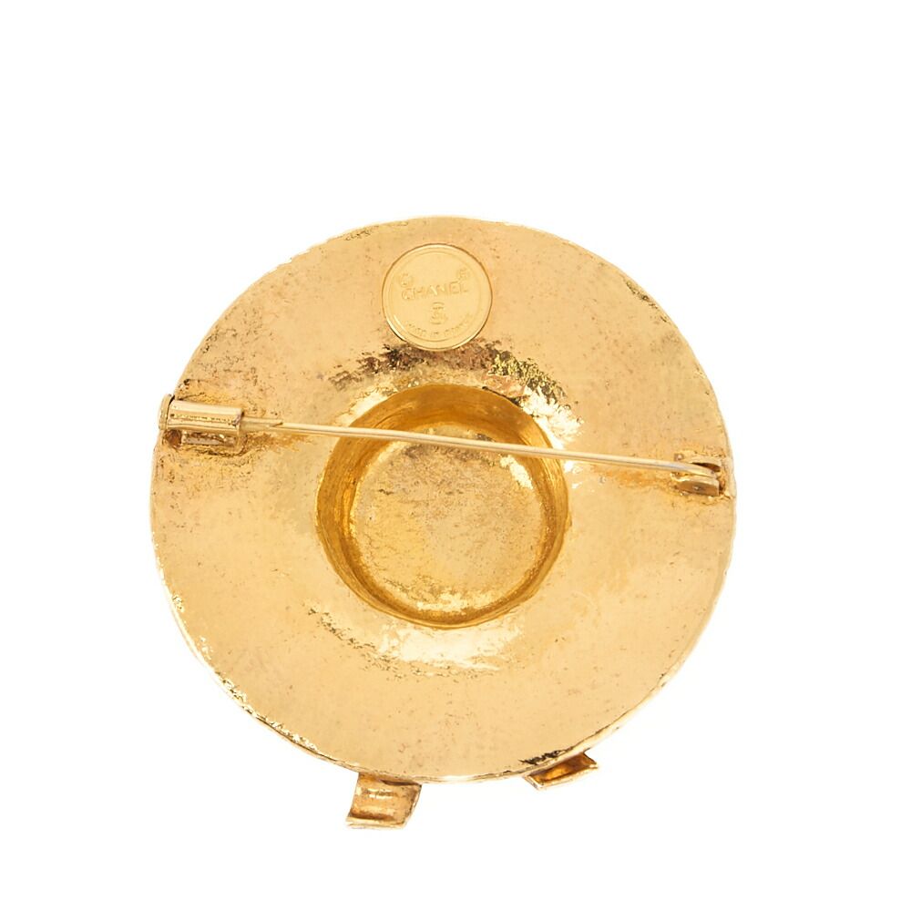 CHANEL シャネル アクセサリー ブローチ 麦わら帽子 レディース 人気