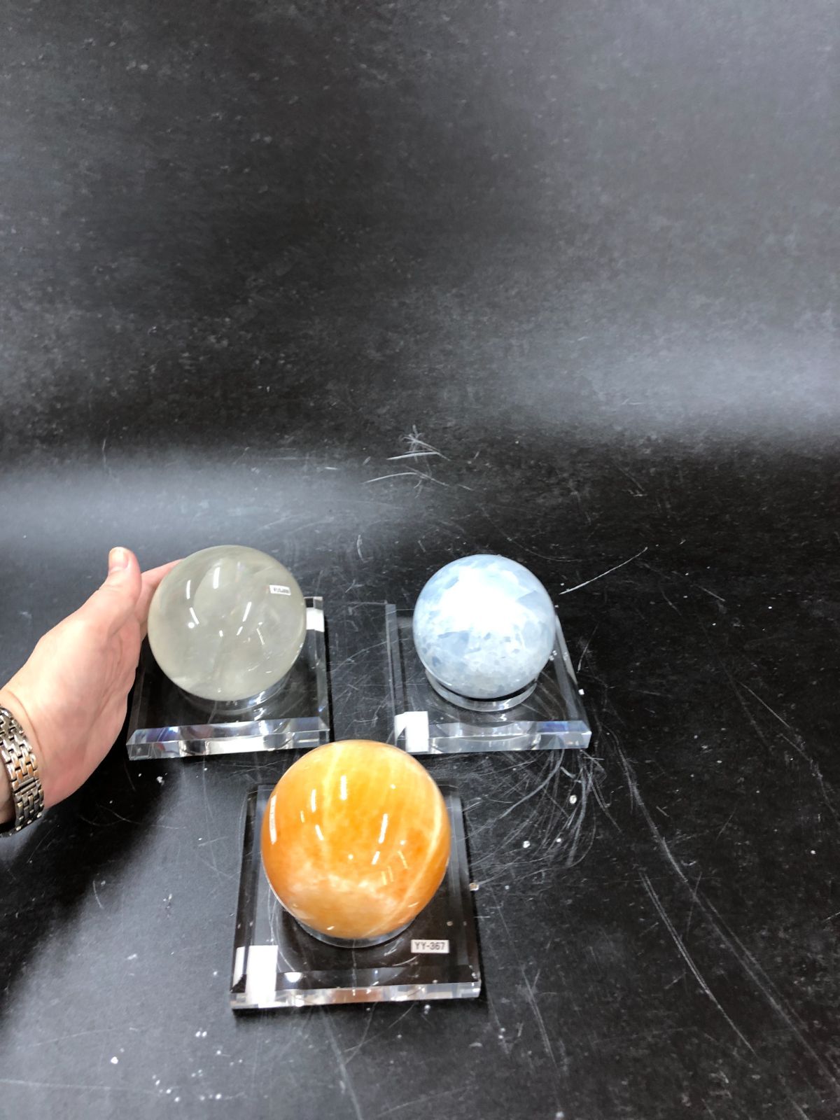 カルサイト丸玉76～80㎜ ブラジル産