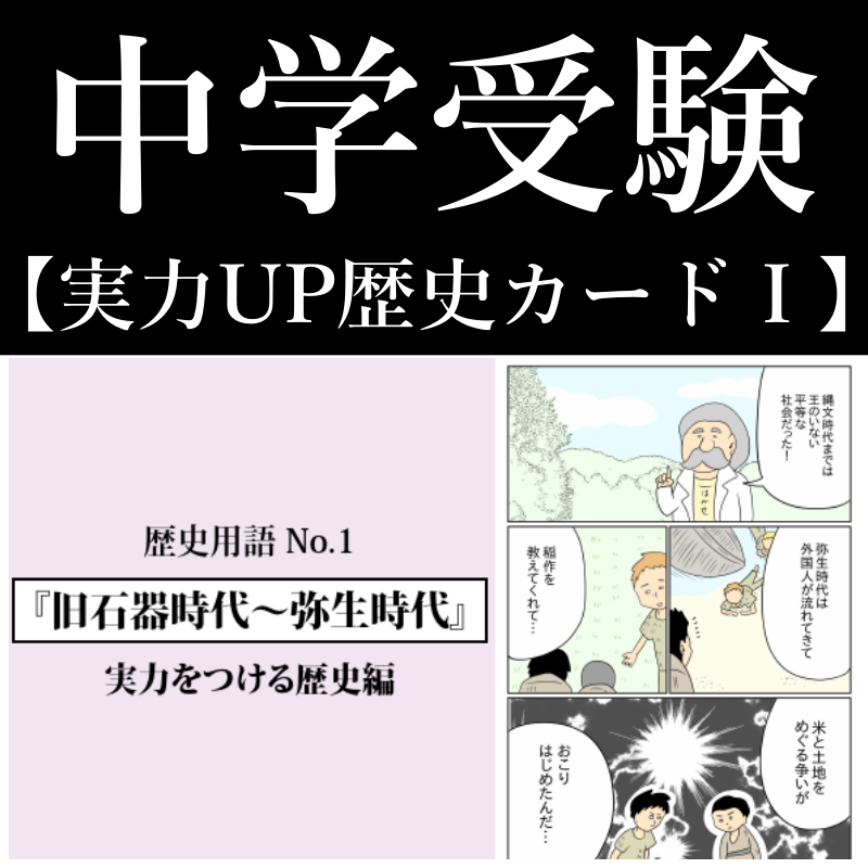 中学受験「歴史セット」暗記カード　中学入試用