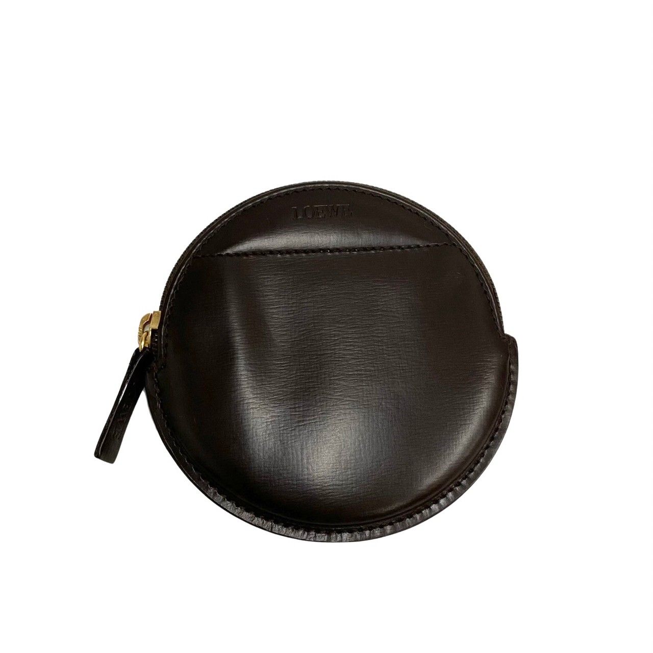 極 美品 レア品 LOEWE ロエベ アナグラム ロゴ オールレザー カーフ 本