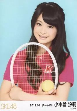 中古】生写真(AKB48・SKE48) 小木曽汐莉/バストアップ・テニスラケット