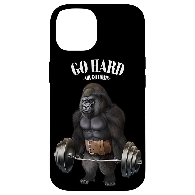 新品　iPhone 14 Gorilla バーベルシュラッグバー付き筋トレ フィットネスジム スマホケース