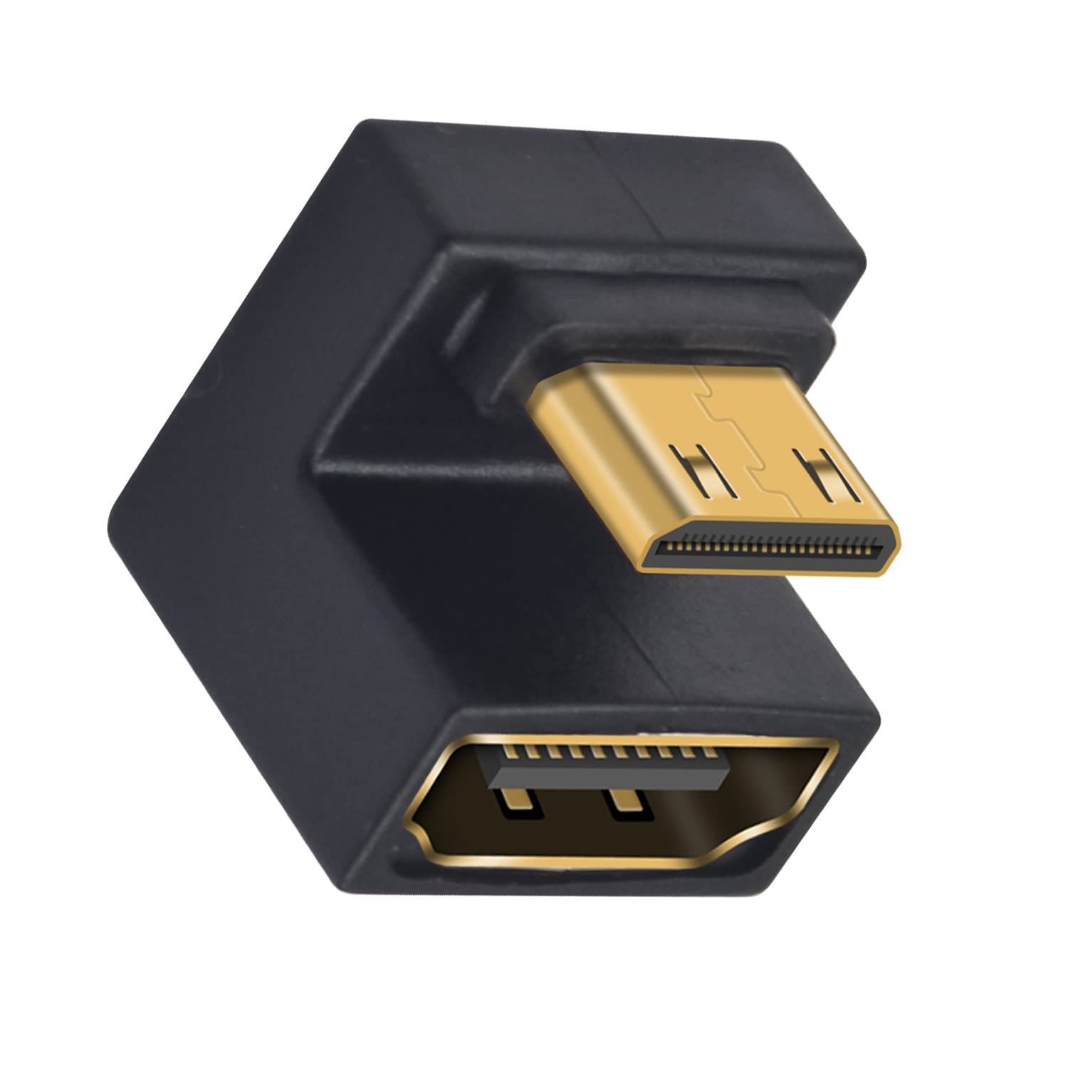 特価セール】ミニHDMIオス HDMIメスアダプター UHDアップアングル ミニHDMI HDMIアダプター 180度アダプター 48Gbps U字型 ミニHDMI LEDライト付き 8K カメラ プロジェクター用 Duttek 1パック適格請求書行可 メルカリ