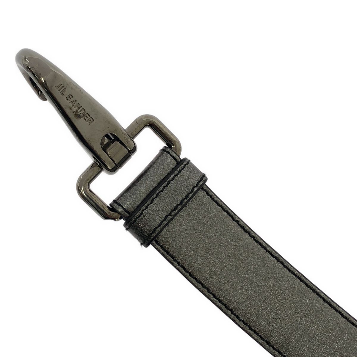 JIL SANDER / ジルサンダー | レザー リングバックル ベルト | 30