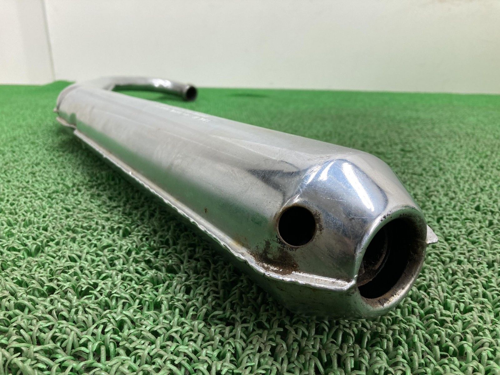 GT380 マフラー 左上 スズキ 純正 中古 バイク 部品 当時物 修復