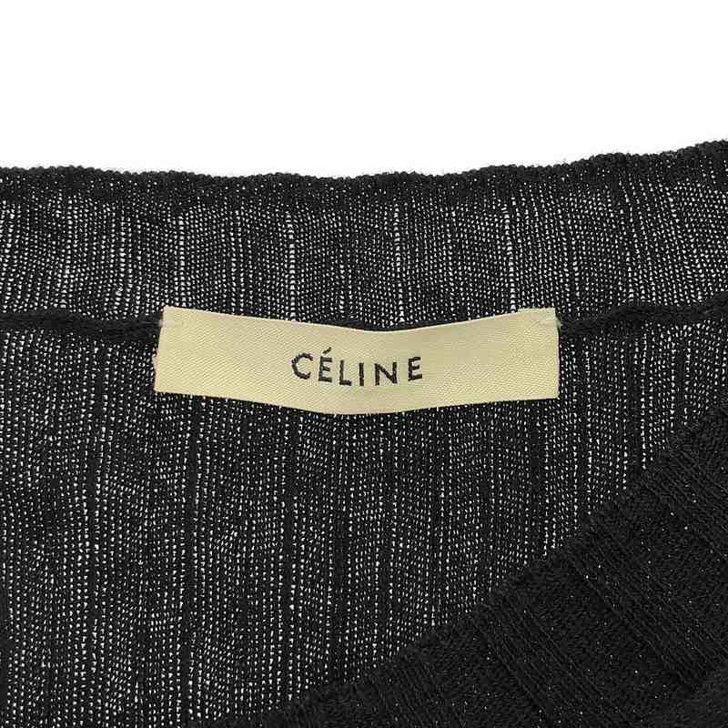 CELINE / セリーヌ | フィービー期 バイカラー リブニット | S | ブラック/ホワイト | レディース CELINE / セリーヌ | フィービー期 バイカラー リブニット | S