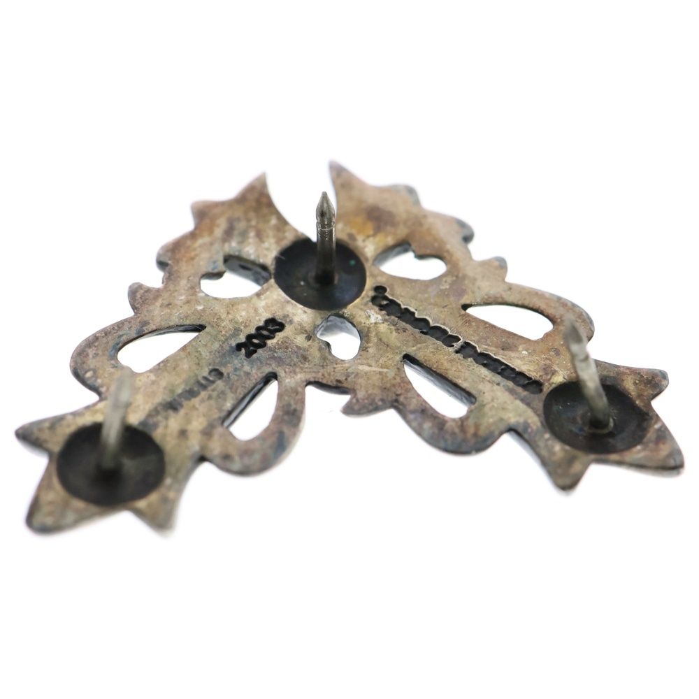 CHROME HEARTS(クロムハーツ)フローラルクロスコーナー ピンバッジ