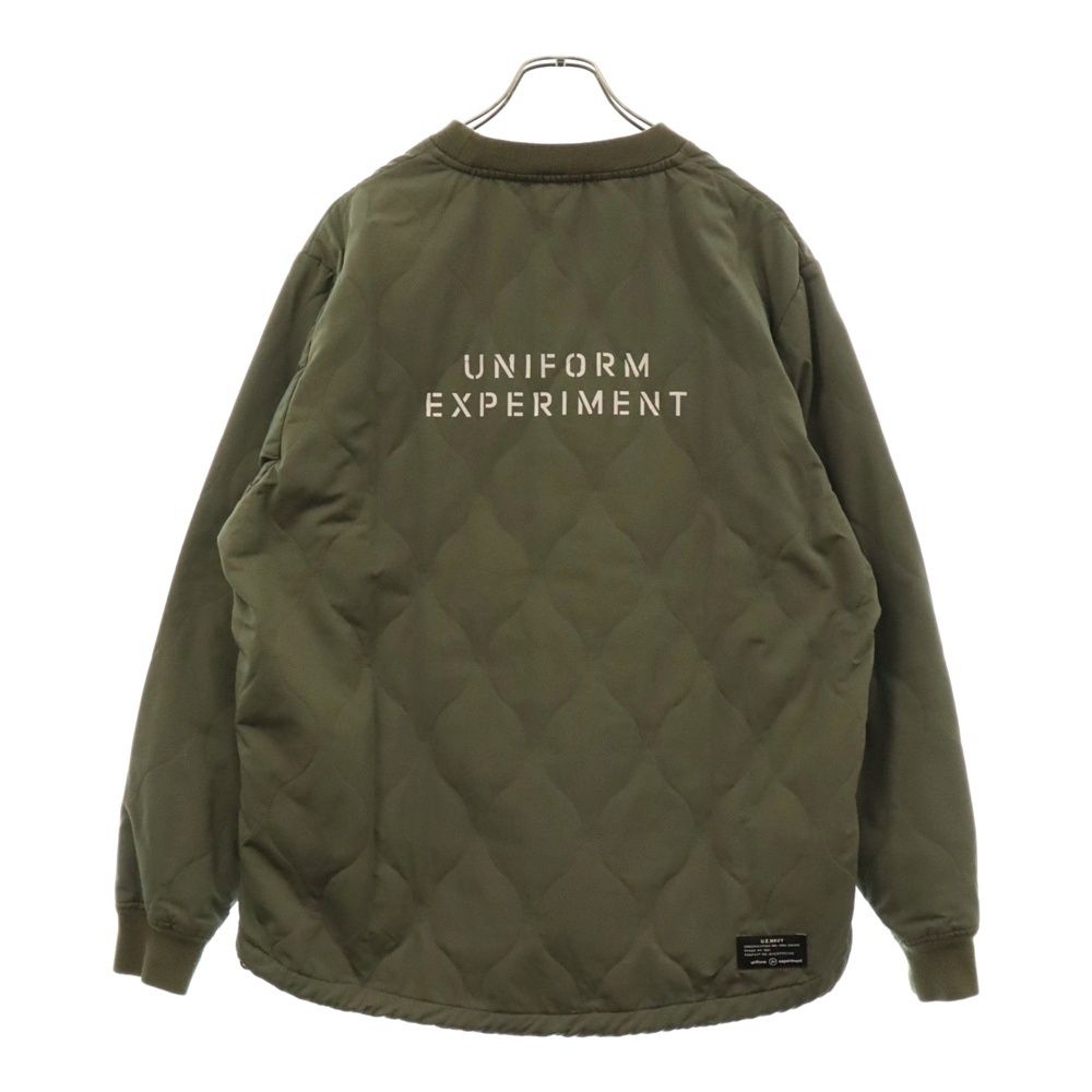 UNIFORM EXPERIMENT (ユニフォームエクスペリメント) 20AW QUILTING PULLOVER SMOCK キルティング  プルオーバー バックロゴプリント スモック ジャケット カーキ UE-202018 - メルカリ