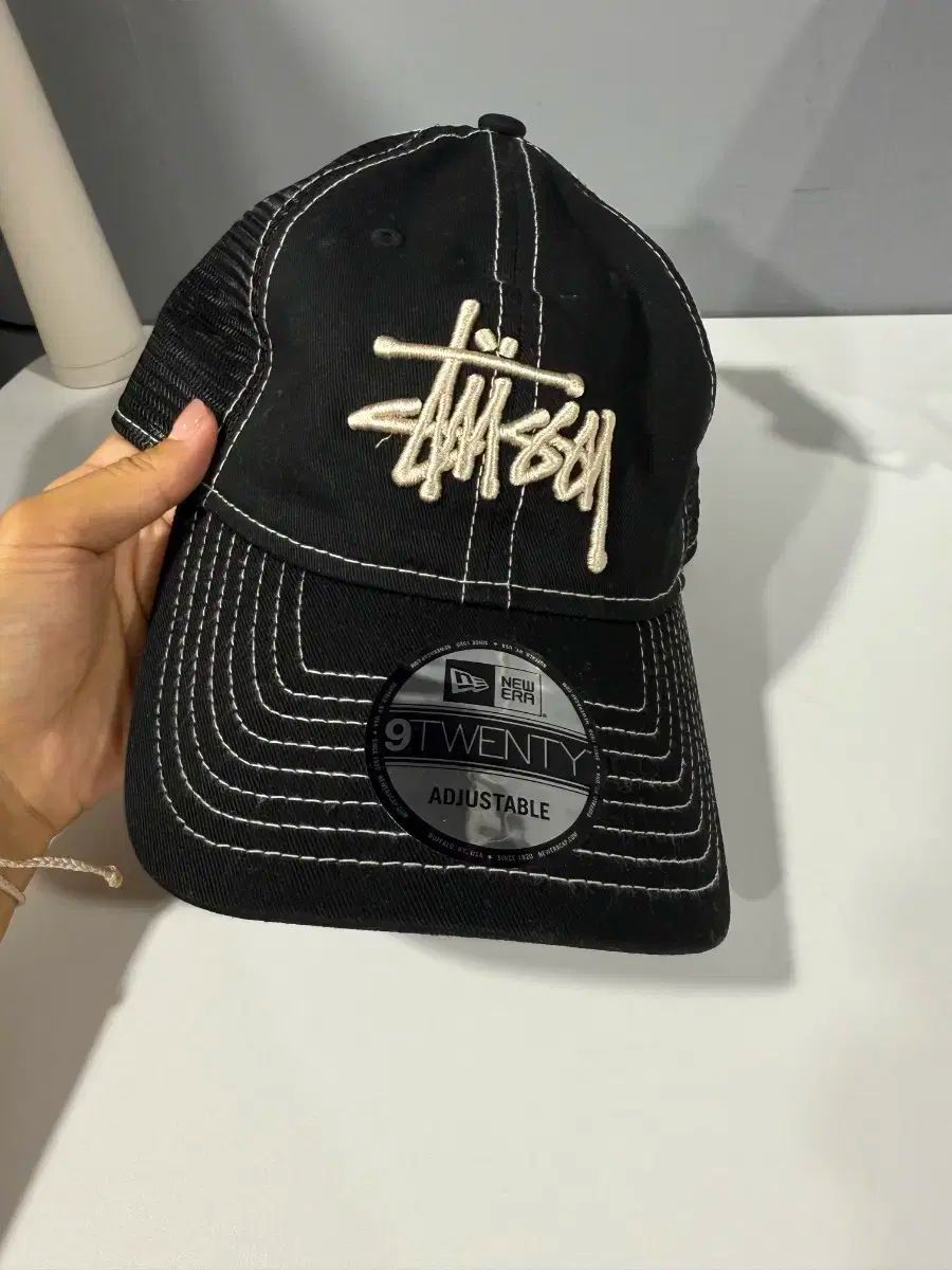 STUSSYx NEW ERA 9TWENTY ブラック ボールキャップ STUSSY(ステューシー) x NEW ERA(ニューエラ) 9TWENTY ブラック