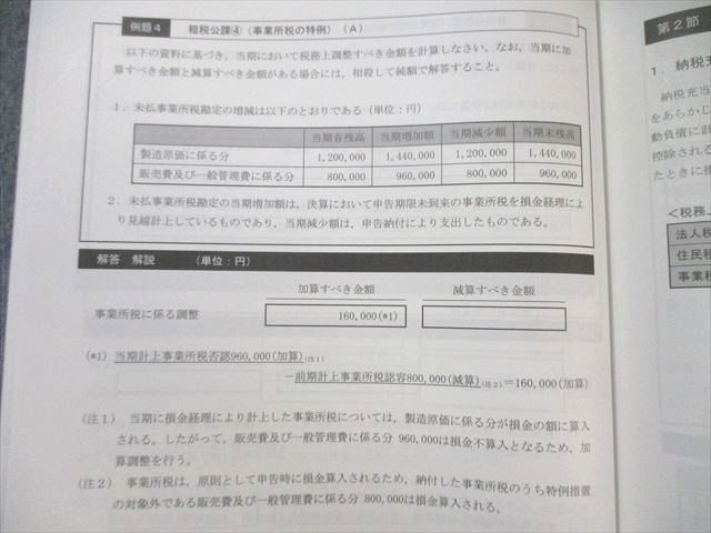 CPA会計学院 公認会計士講座 租税法 テキスト1～4/個別計算問題集1～3  