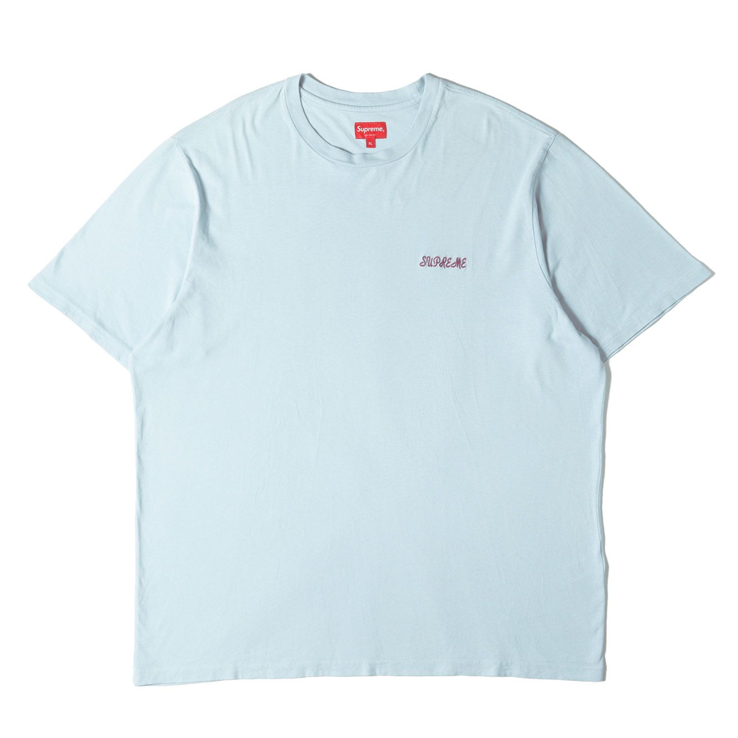 Supreme シュプリーム Tシャツ サイズ:XL / 22SS ハンドスタイルロゴ刺繍 ウォッシュド Tシャツ (Washed Handstyle S/S Top) / ブルー / トップス カットソー 半袖【メンズ】【中古】【美品】【K4479】 美品】Supreme シュプリーム Tシャツ サイズ:XL / 22SS ハンドスタイル