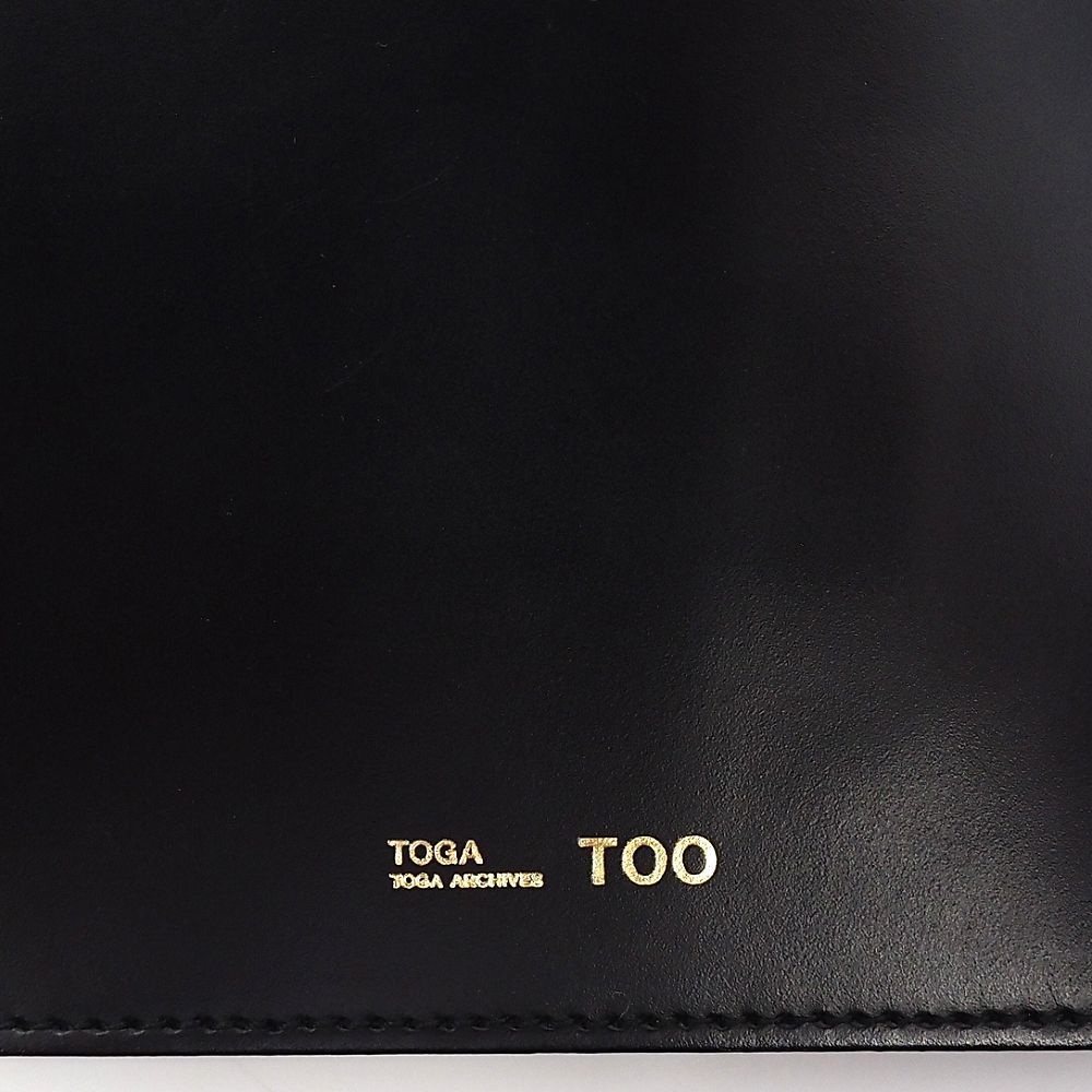 新品 TOGA TOO Leather wallet square tip ミニウォレット 財布