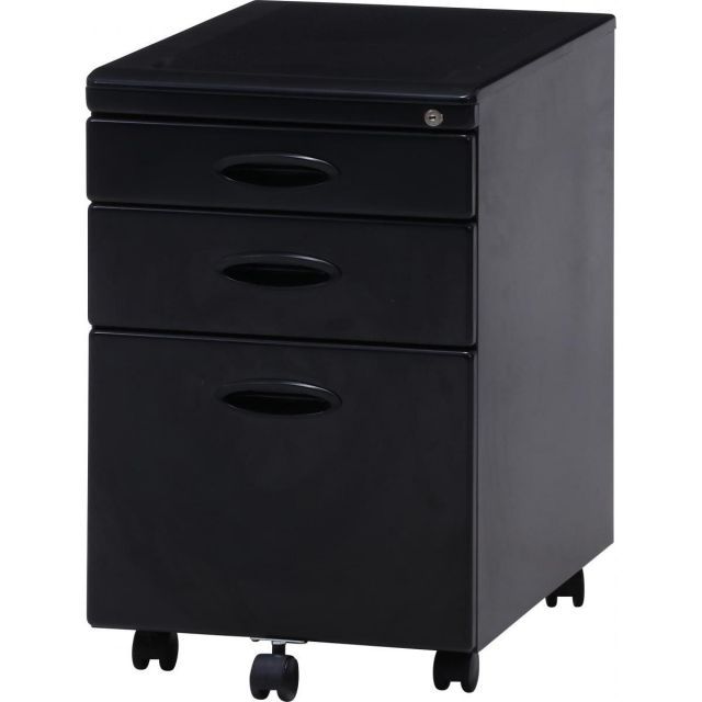不二貿易 インキャビネット ブラック CD-865 BK キャスター付 ワゴン オフィス収納