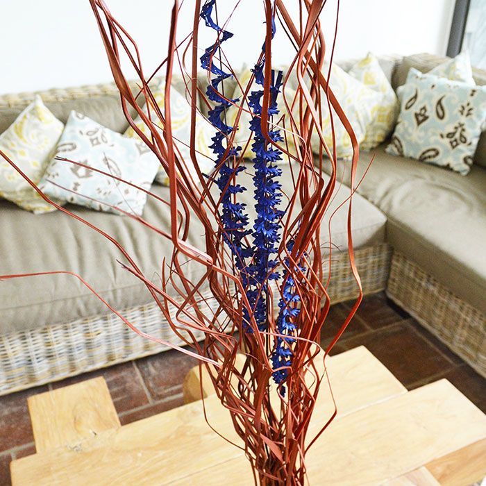 編み込み椰子 C-1（4色）1 造花 インテリア 枝物 木の枝 オブジェ 枝