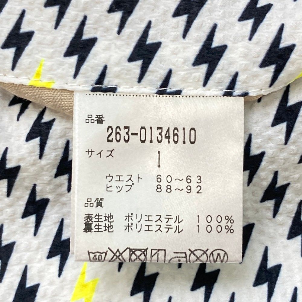 【新品】ジャックバニー JACK BUNNY スカート 総柄 ホワイト系 1 サイズ：1 JACK BUNNY ジャックバニー インナー付き スカート 総