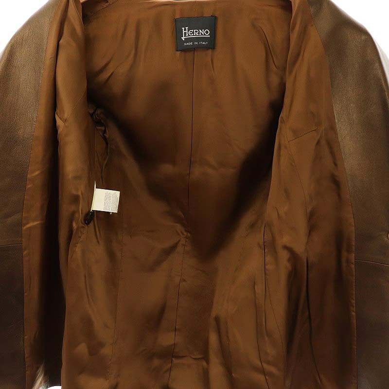 HERNO（ヘルノ）チェスターコート 42 HERNO（ヘルノ）ウールナイロンダブルフェイスフランネル